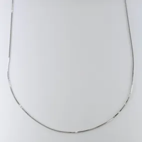 Shimmer Mood Distinctive Appeal '100 Ways' White Gold Adjustable Box Chain |