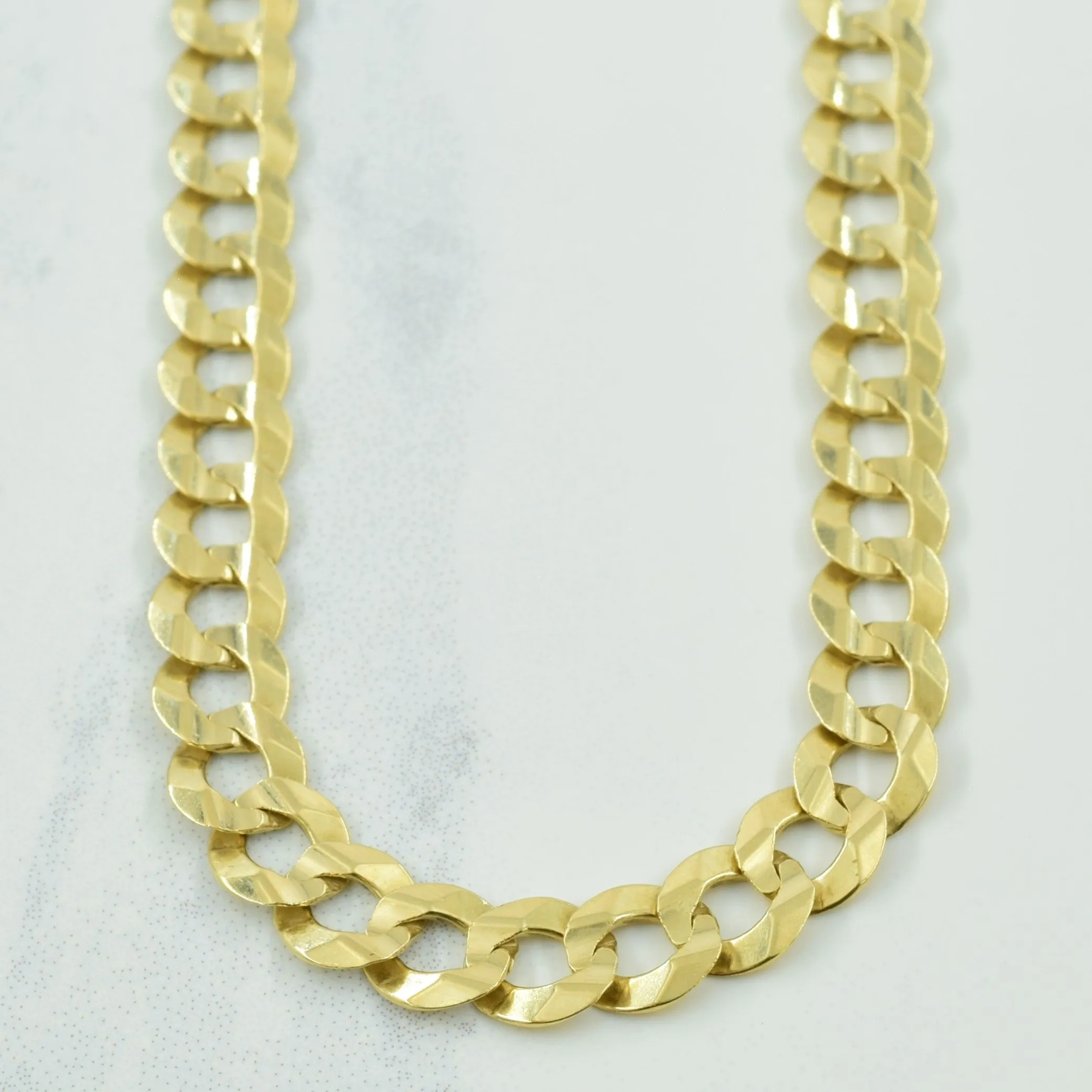 10k Italian Yellow Gold Cuban Link Chain | 24" | Spark Moment Vibrant Highlight