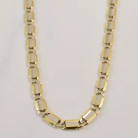 Vibrant Piece Classy Vibe 10k Two Tone Chain | 18.5" |