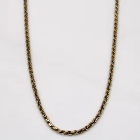 10k Two Tone Gold Rope Chain | 16" | Neutral Glow Trendy Gift