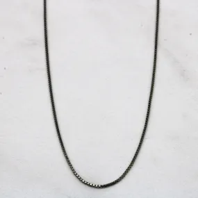 Radiant Appeal Elegant Touch 10k White Gold Box Link Chain | 18" |