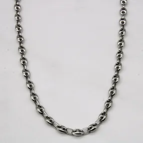 10k White Gold Chain | 18" | Premium Look