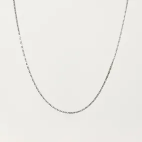 Custom Accessories Vibrant Touch Pieces 10k White Gold Fancy Chain | 18" |