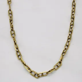 Light Fit Favorite Accent 10k Yellow Gold Anchor Link Chain | 28" |