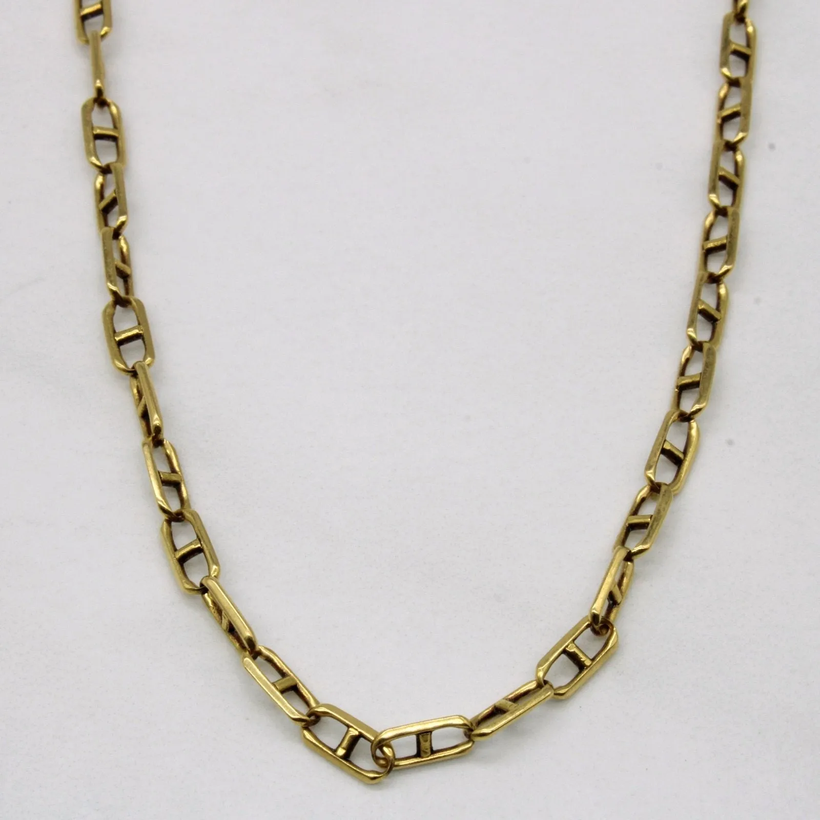 Light Fit Favorite Accent 10k Yellow Gold Anchor Link Chain | 28" |