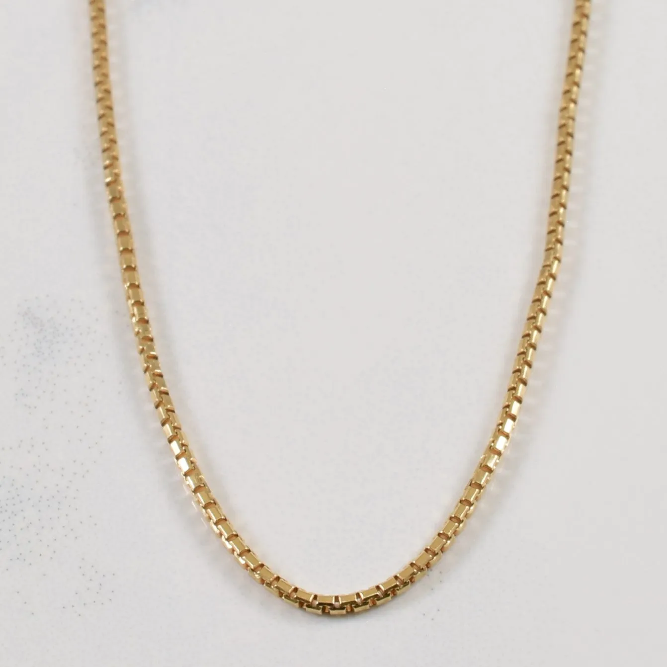 Charming Touch Floral Mood 10k Yellow Gold Box Chain | 17.5" |