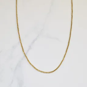 Candid Shot 10k Yellow Gold Box Chain | 20" |