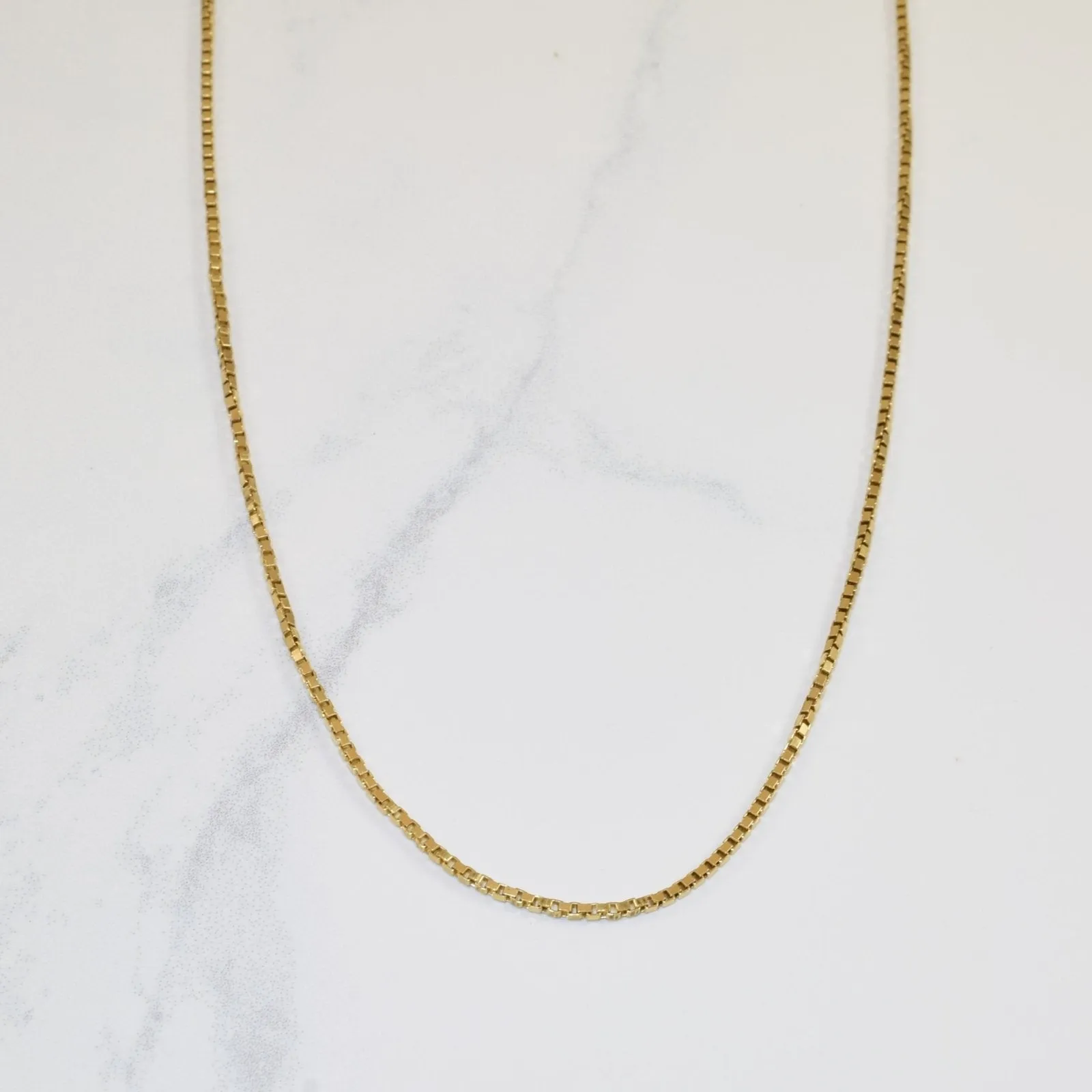 Candid Shot 10k Yellow Gold Box Chain | 20" |