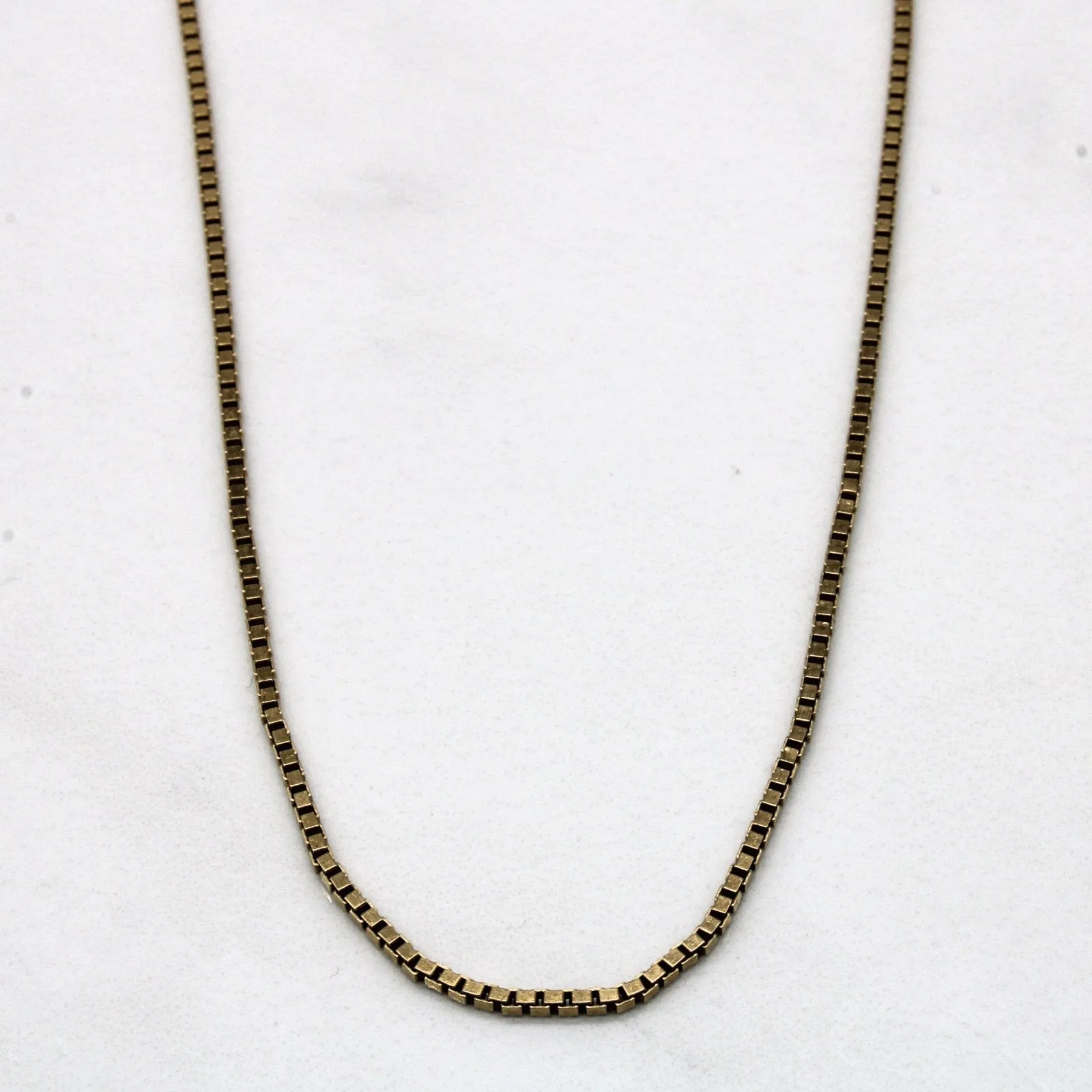 Luxury Accessory 10k Yellow Gold Box Chain | 20" |