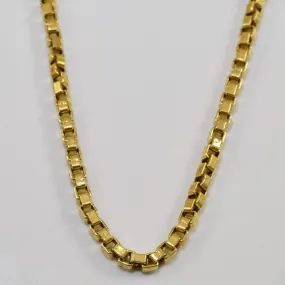 Sophisticated Look 10k Yellow Gold Box Chain | 21.5" |