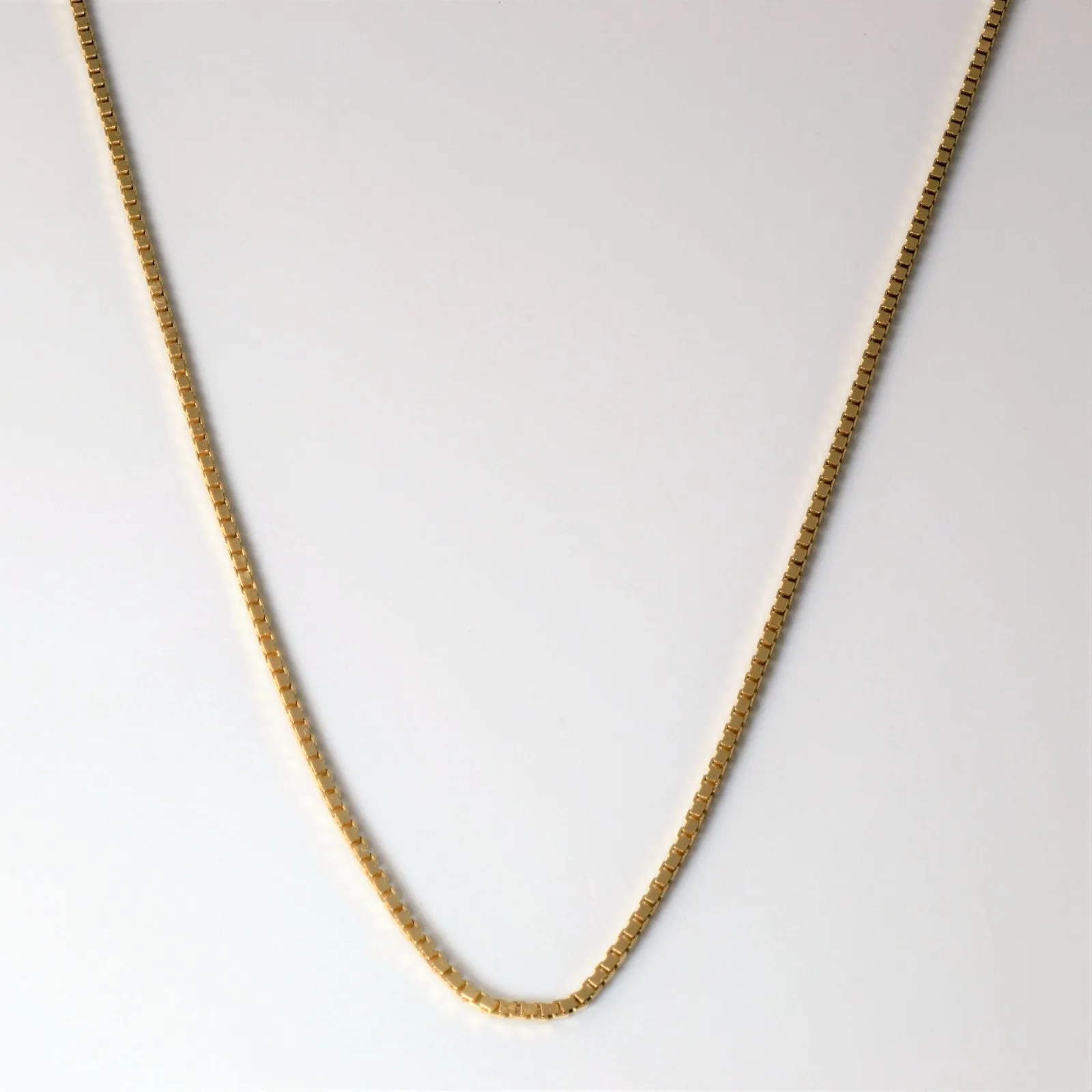 10k Yellow Gold Box Chain | 22" | Party Gift exquisite design
