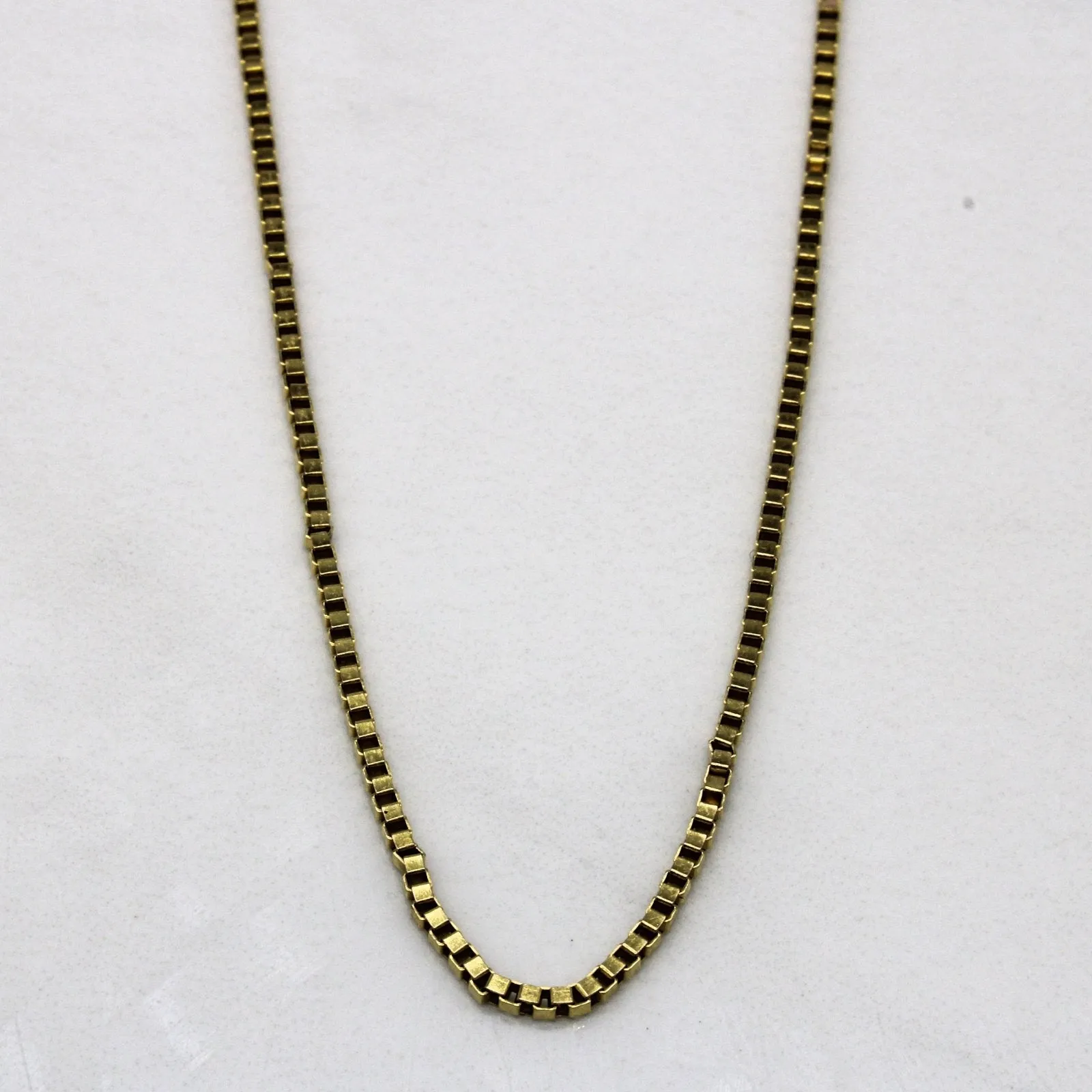 Delicate Details 10k Yellow Gold Box Chain | 24" |