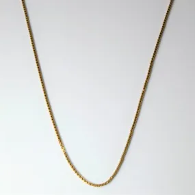 10k Yellow Gold Box Chain | 24" | Elite Highlight