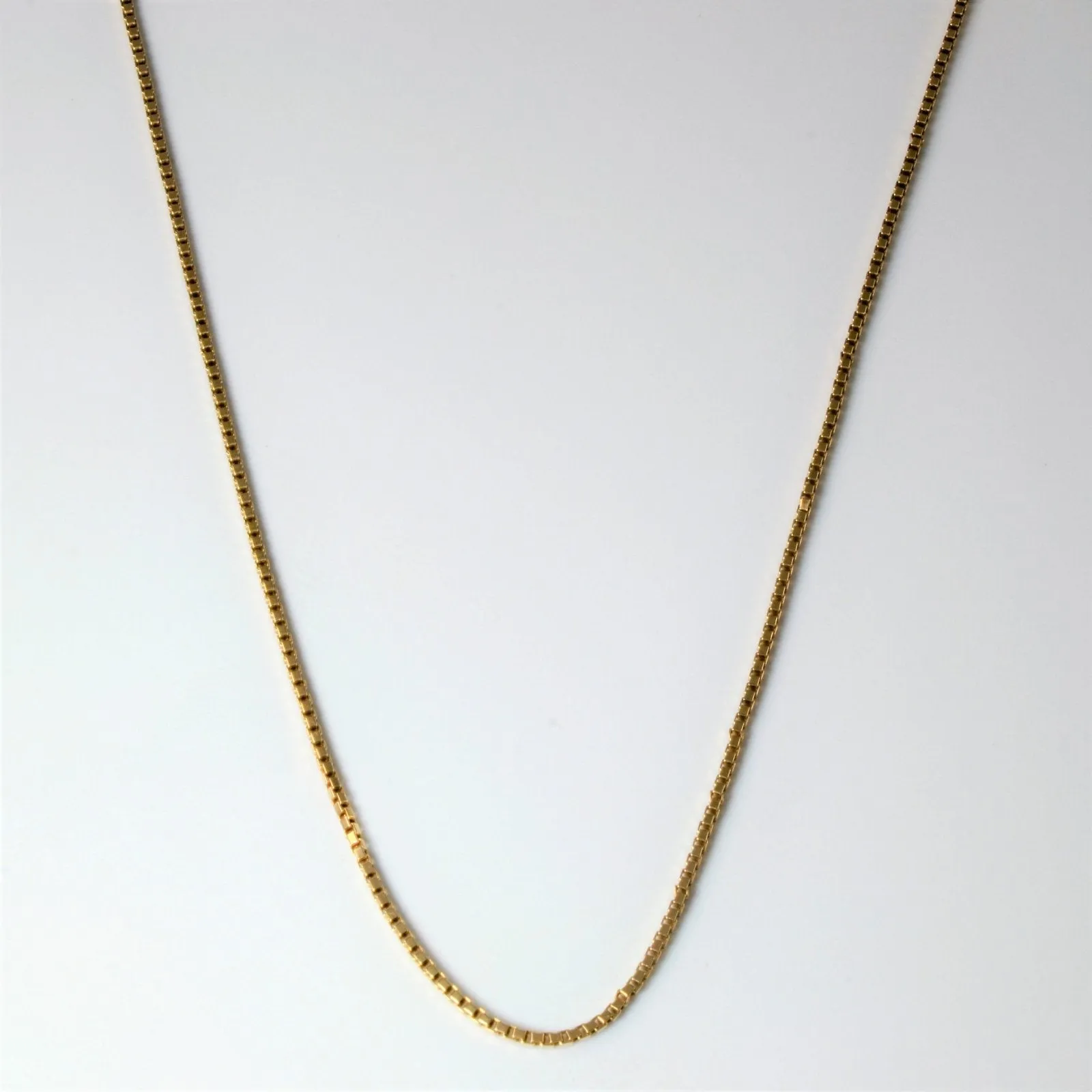 10k Yellow Gold Box Chain | 24" | Elite Highlight