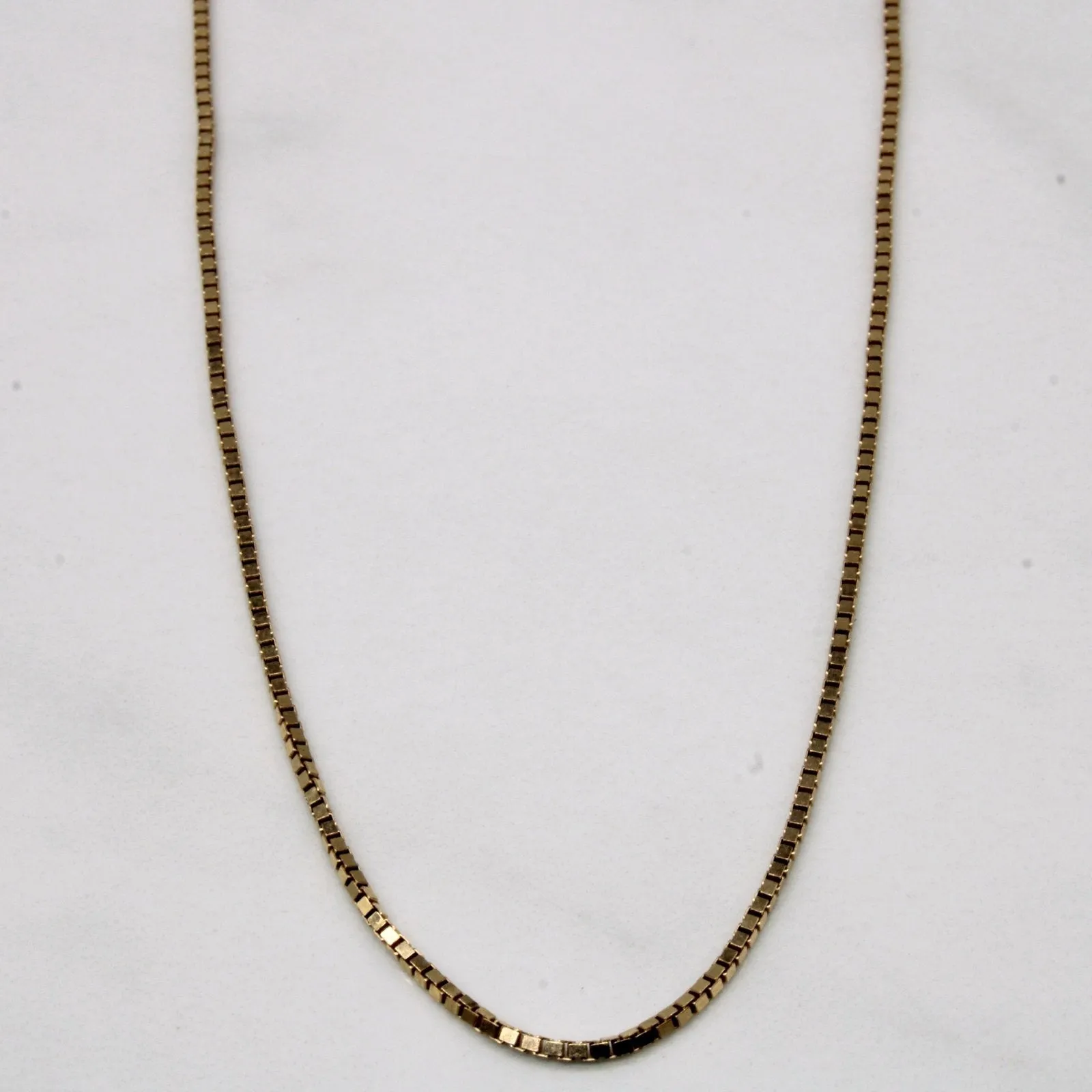Allure Accent Modern Glow 10k Yellow Gold Box Link Chain | 16" |