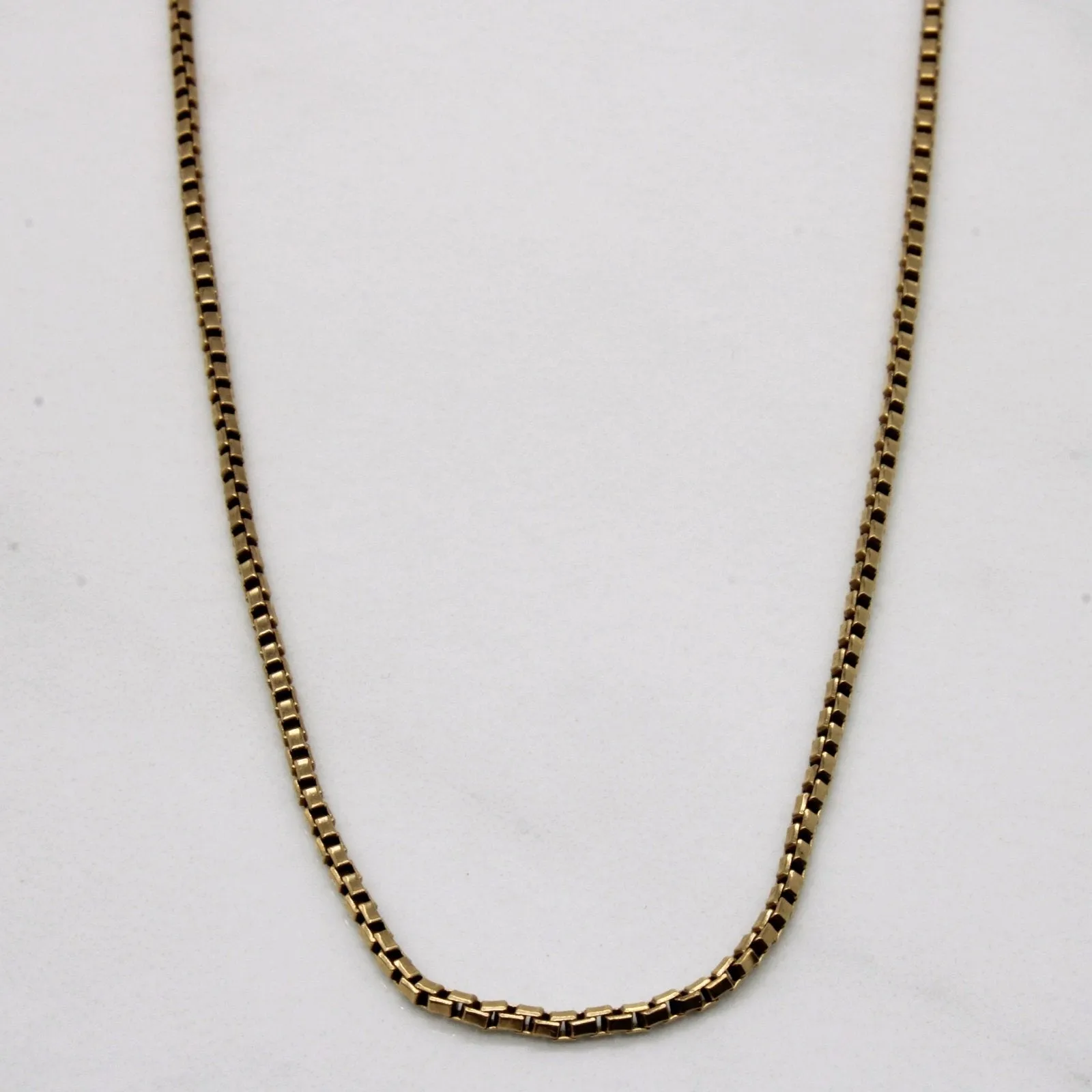 10k Yellow Gold Box Link Chain | 16" | Precious Jewelry Unique Ornament