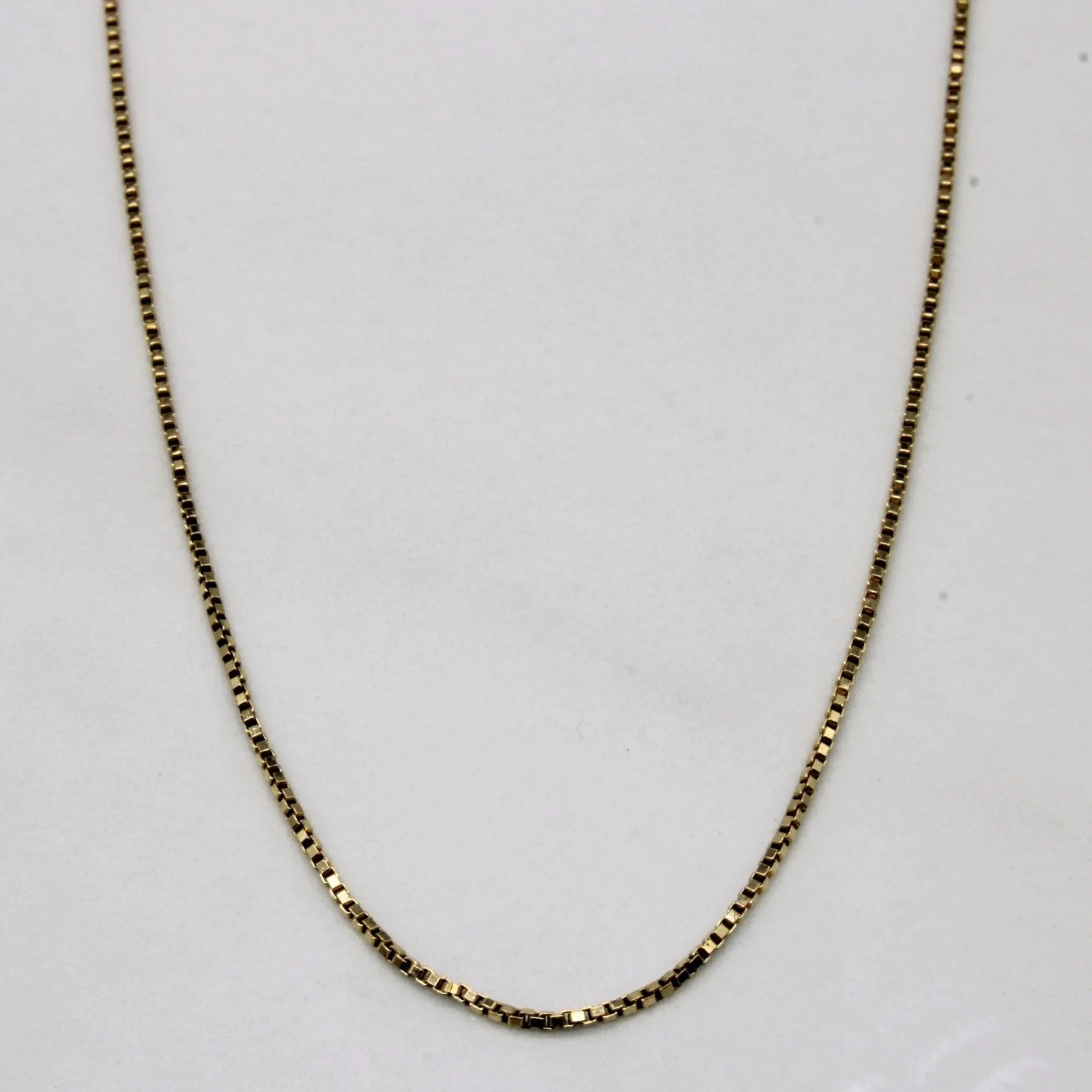 10k Yellow Gold Box Link Chain | 18" | Elegant Snap Chic Flow