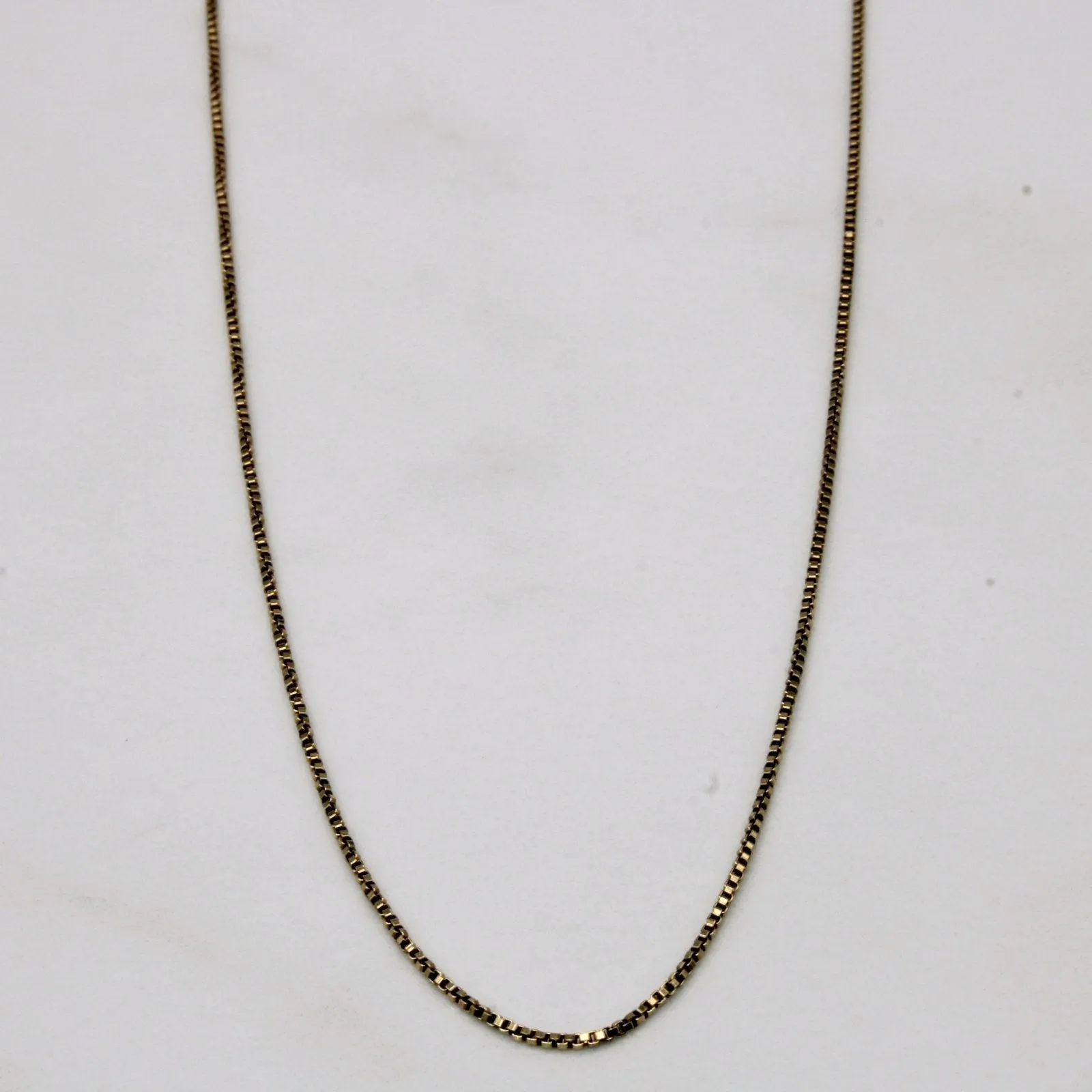 10k Yellow Gold Box Link Chain | 18" | Artful Design Elegant Jewelry