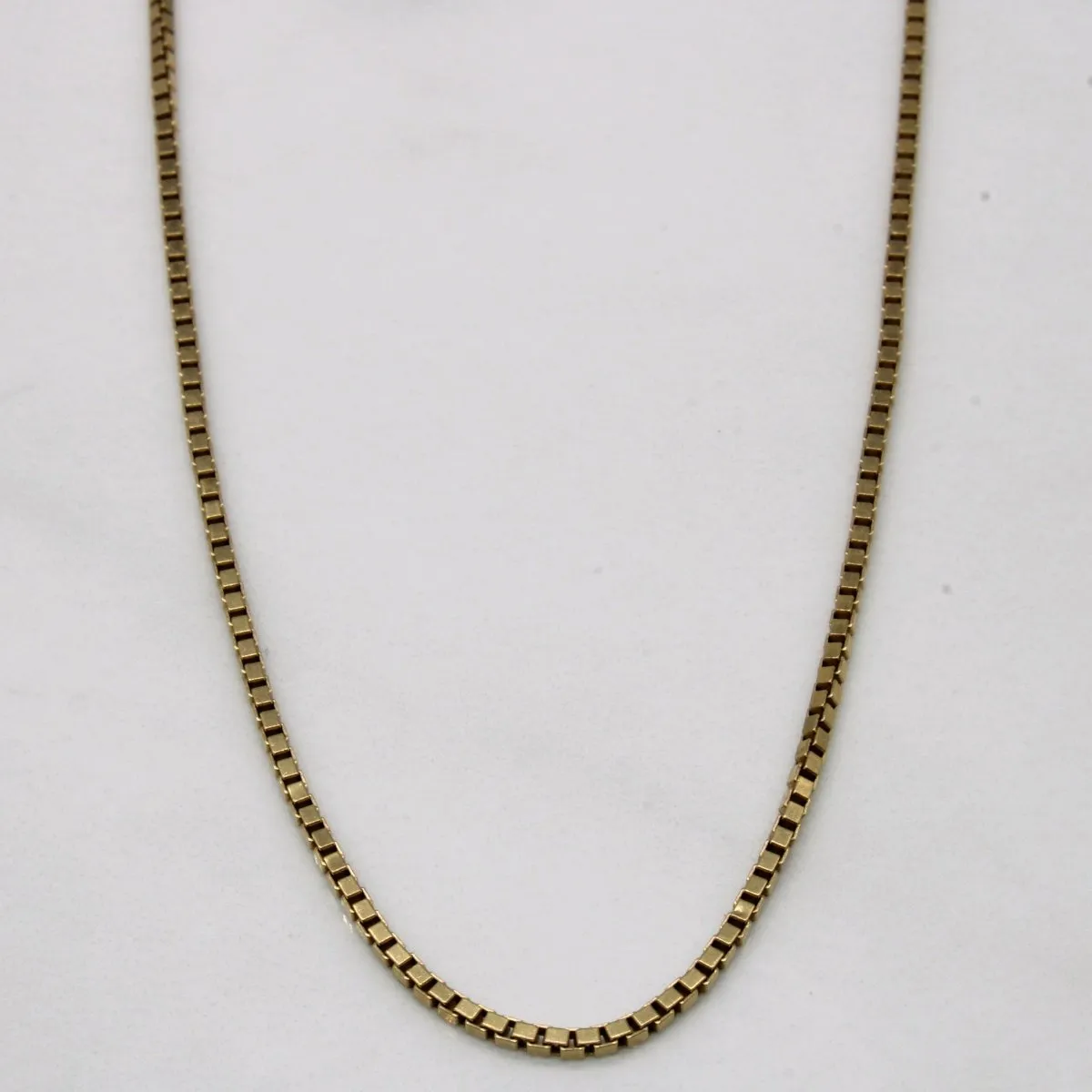 10k Yellow Gold Box Link Chain | 24" | Stylish Addition Perfect Sparkle