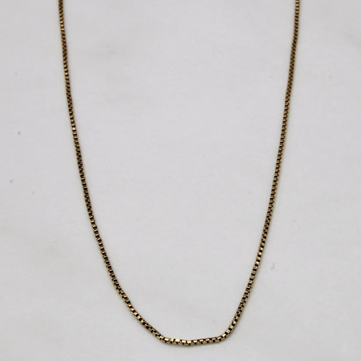 10k Yellow Gold Box Link Chain | 25" | Enchanted Detail