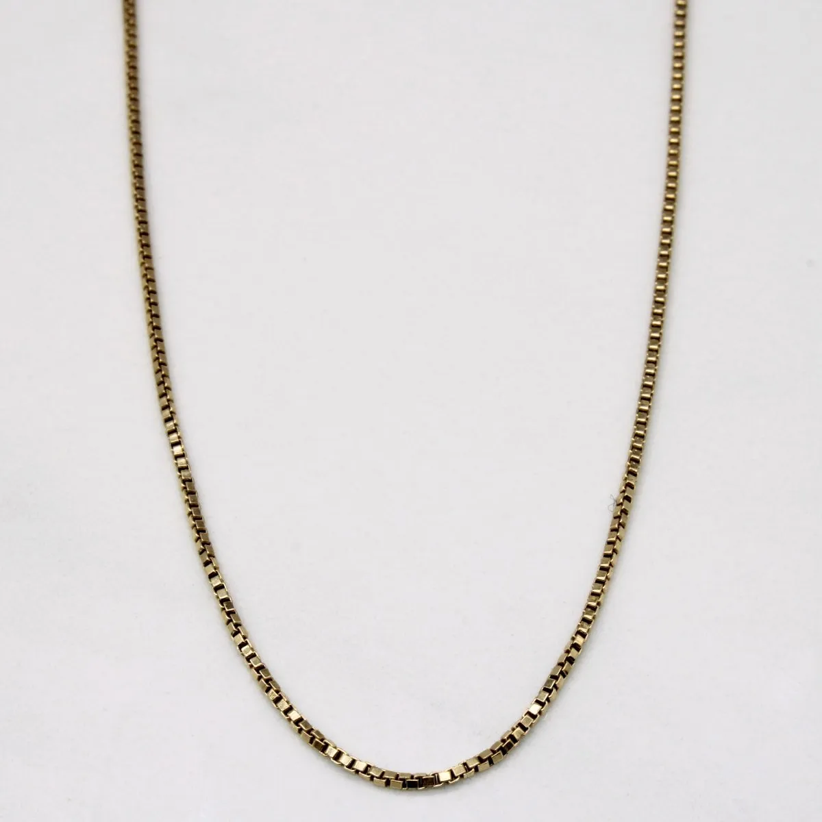 Bold Pieces Design 10k Yellow Gold Box Link Choker | 14" |
