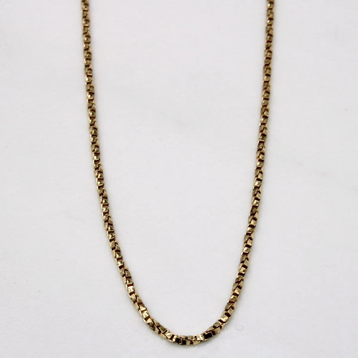 10k Yellow Gold Box Link Rope Chain | 20" | Day To Day Elegant Gifts