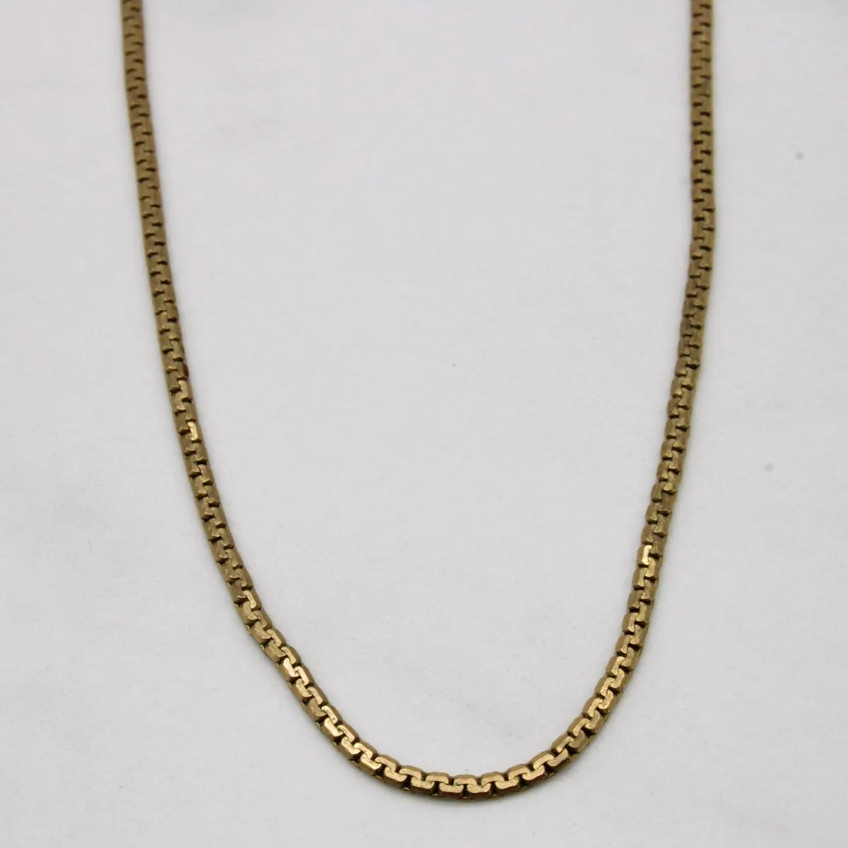 10k Yellow Gold C Link Chain | 18" | Dazzling Highlight Radiant Gem