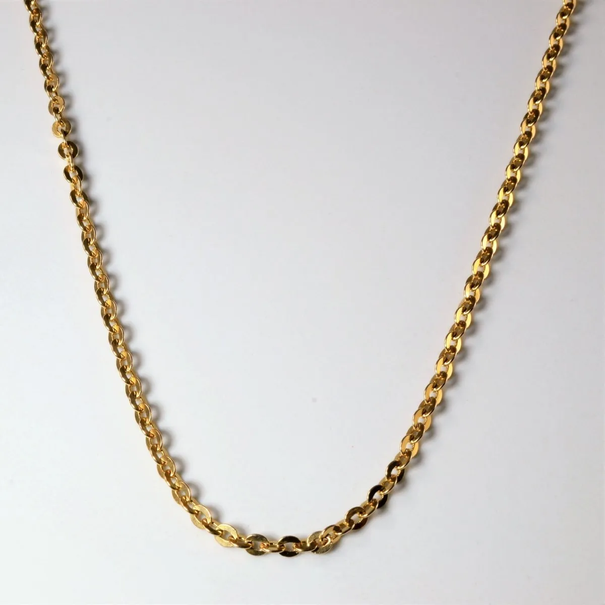 10k Yellow Gold Cable Chain | 28" | Finest Detail