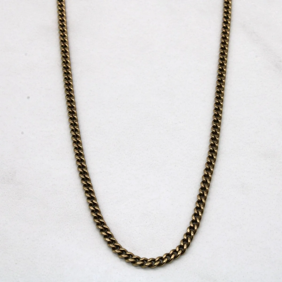 10k Yellow Gold Cuban Chain | 22" | Glam Night Look