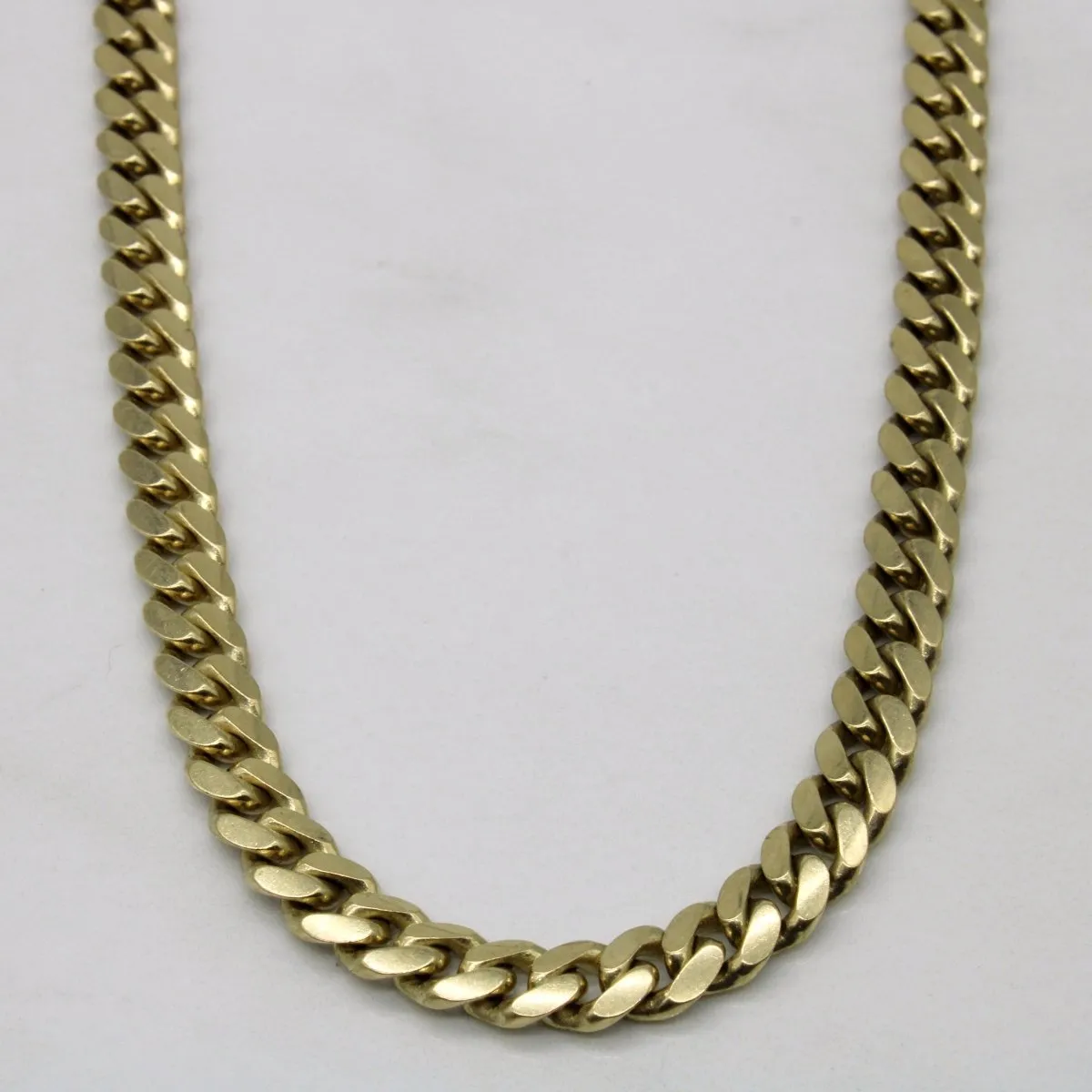 Romantic Occasion 10k Yellow Gold Cuban Chain | 24" |