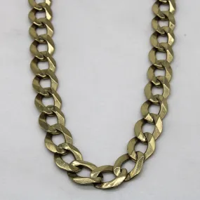 Easy Style 10k Yellow Gold Cuban Chain | 28" |