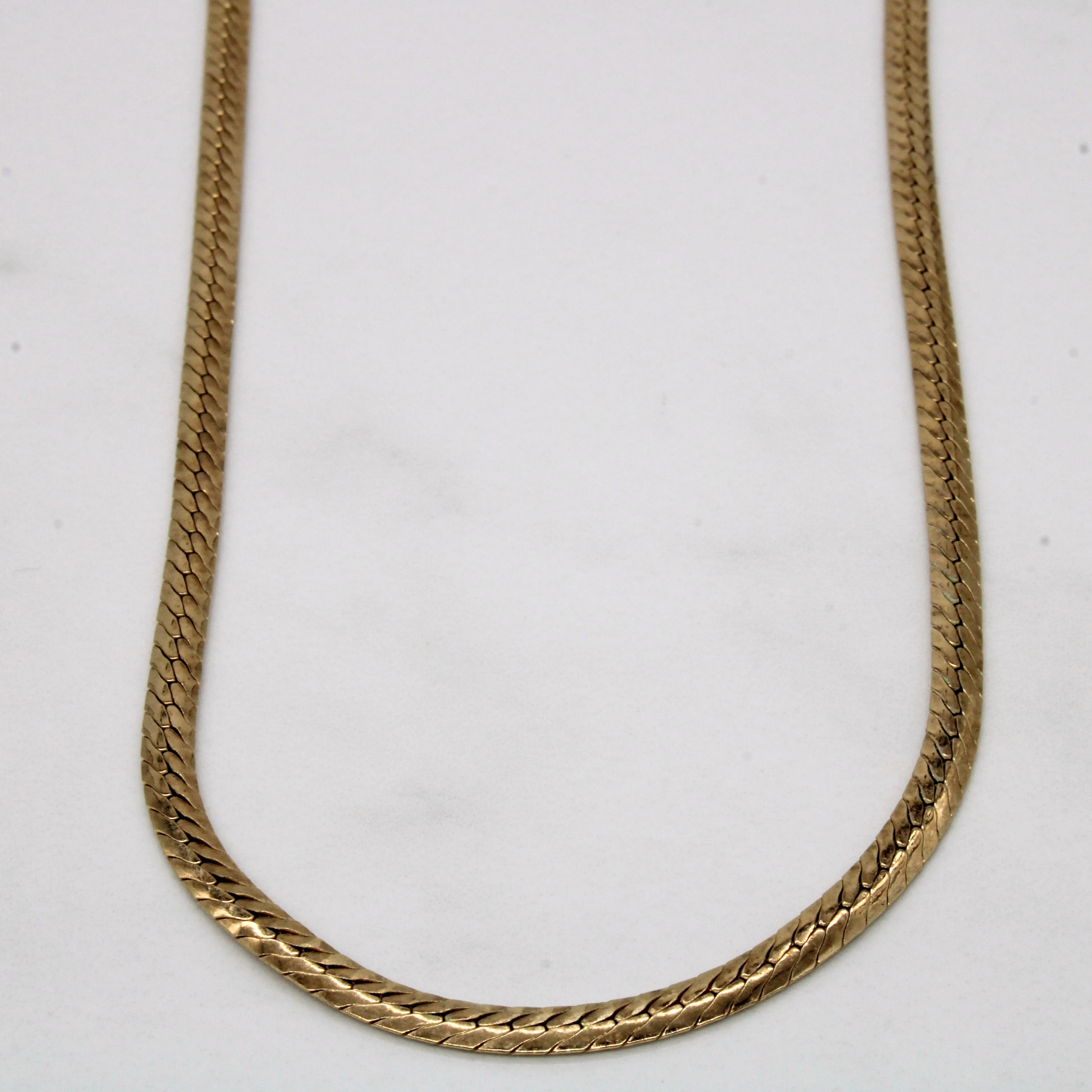 10k Yellow Gold Cuban Link Chain | 16" | Gloss Mode Chic Glow