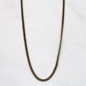 10k Yellow Gold Cuban Link Chain | 19" | Lively Accent