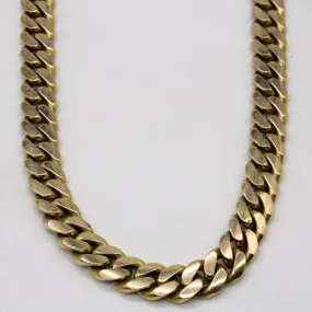 10k Yellow Gold Cuban Link Chain | 22" | Creative Form