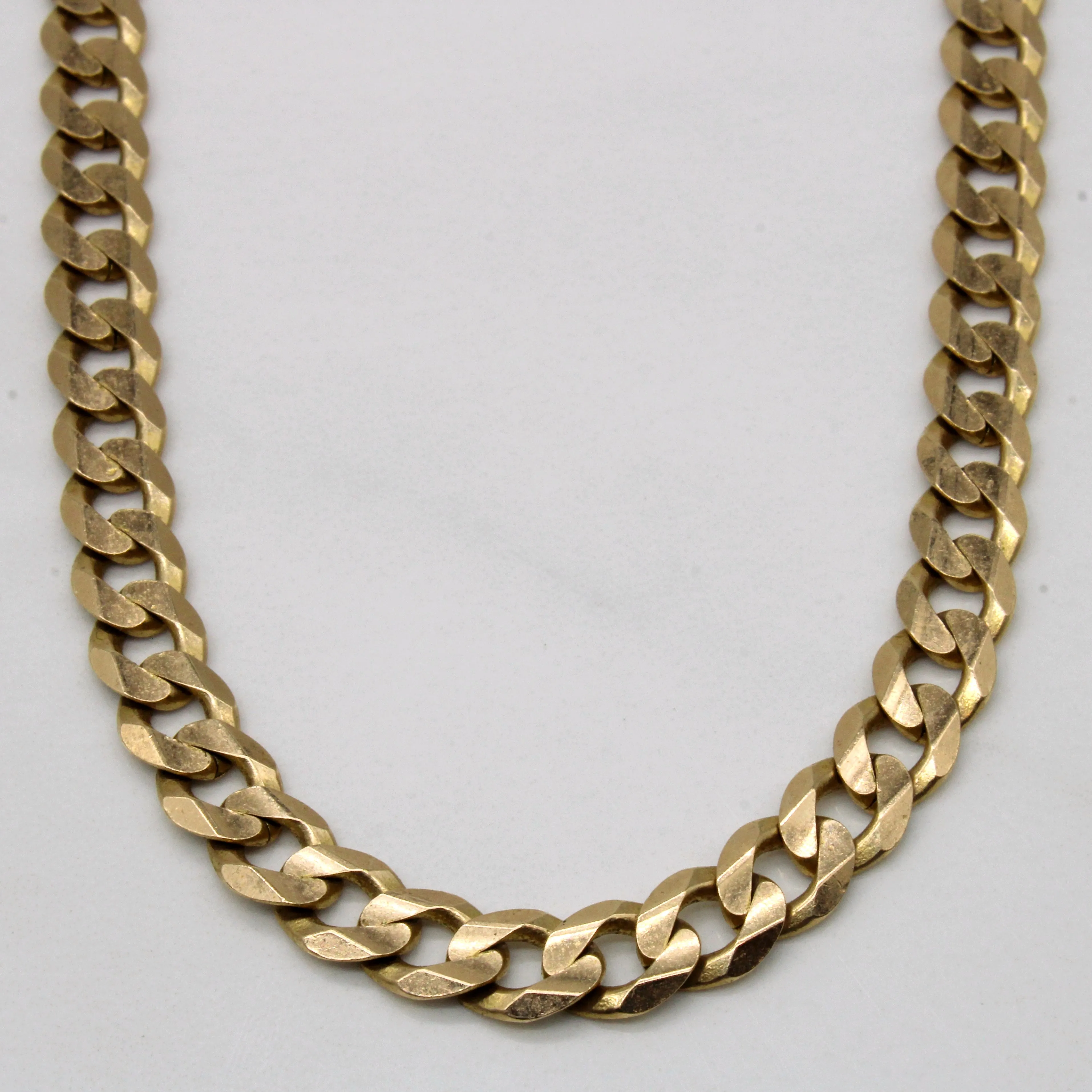 Beautiful finish 10k Yellow Gold Cuban Link Chain | 23" |