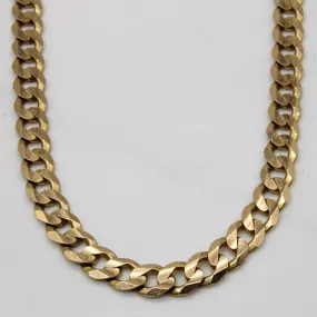 Beautiful finish 10k Yellow Gold Cuban Link Chain | 23" |