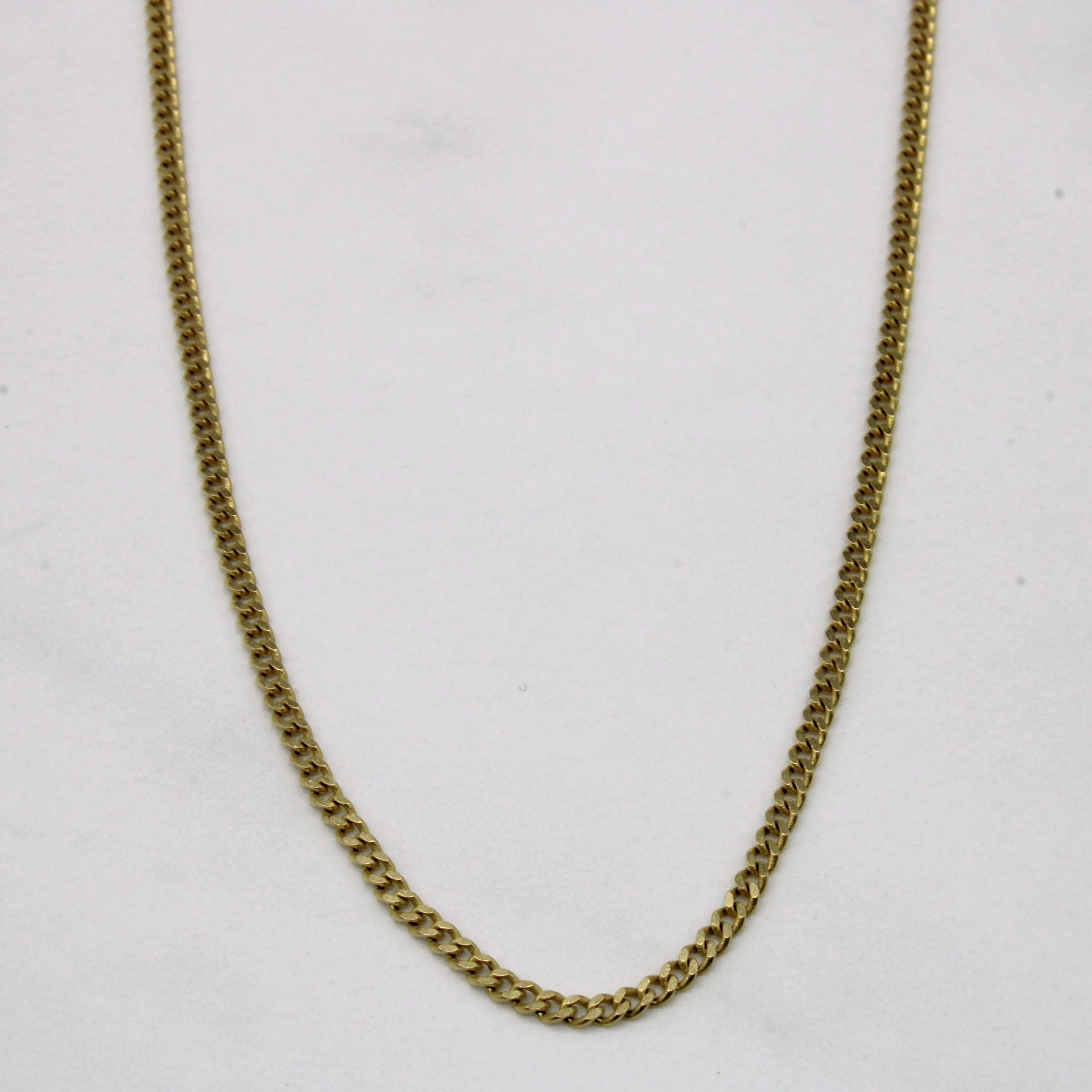 Texture Highlight 10k Yellow Gold Cuban Link Chain | 24" |