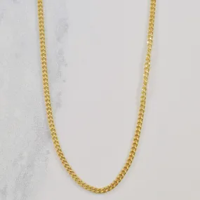 Romantic Look 10k Yellow Gold Curb Chain | 16" |