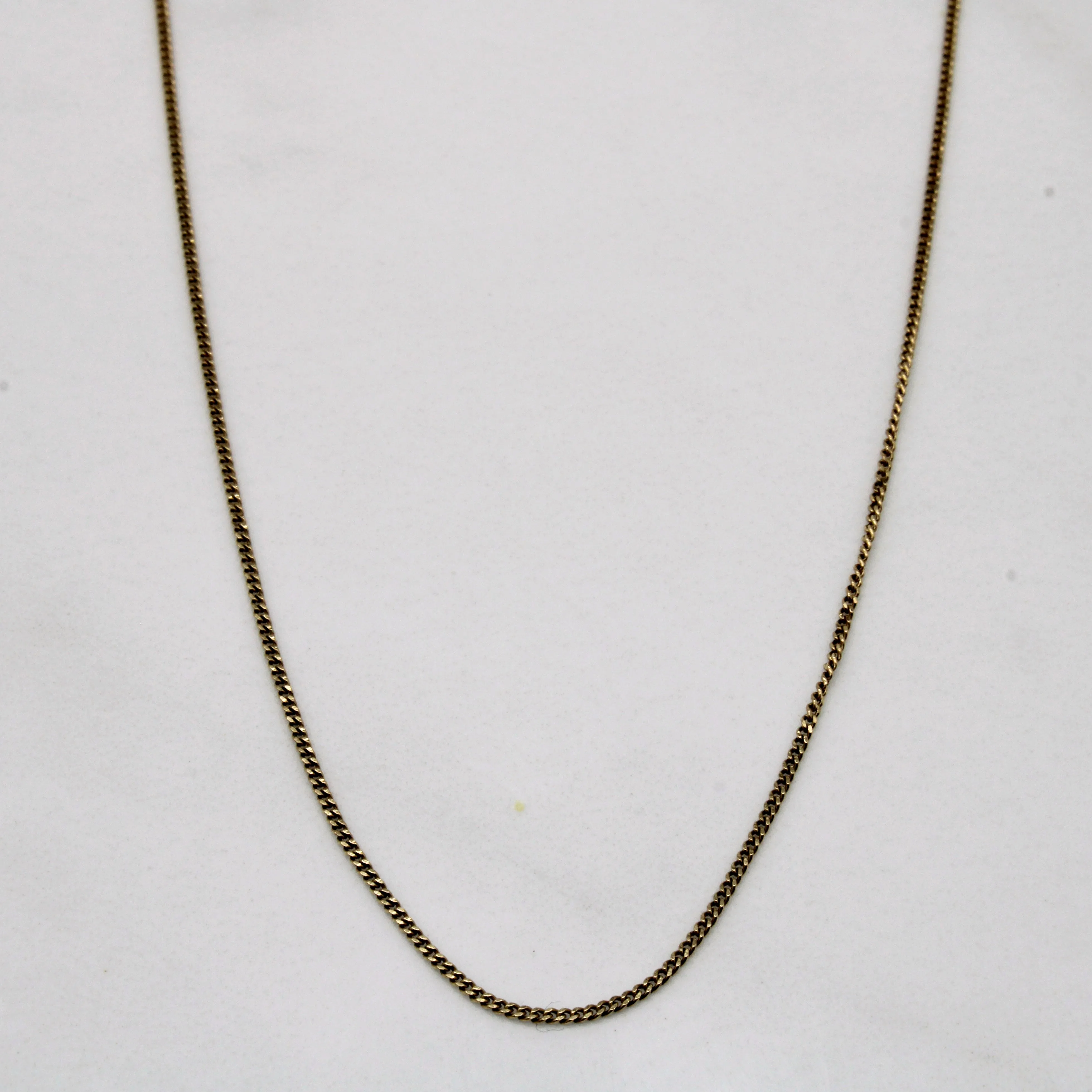 Refined Contour 10k Yellow Gold Curb Chain | 16" |