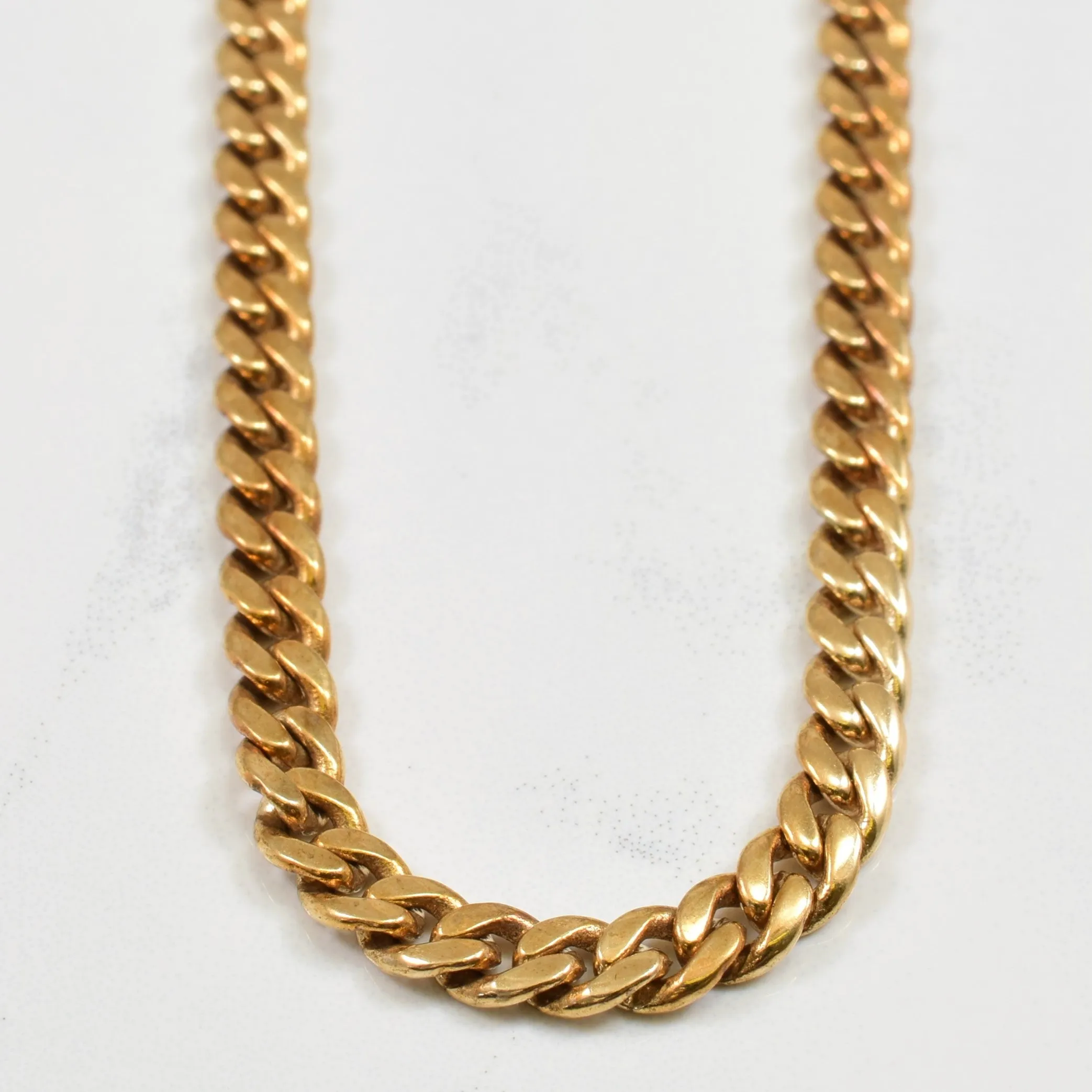 10k Yellow Gold Curb Chain | 17.25" | Style Pop Shine Factor