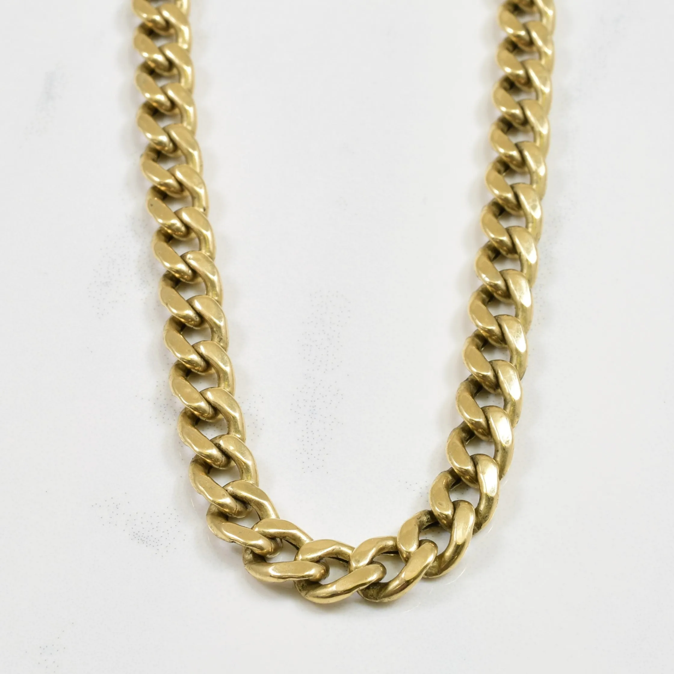 10k Yellow Gold Curb Chain | 22.50" | Distinct Edge