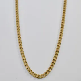 High Class Bright Craft 10k Yellow Gold Curb Chain | 22.5" |