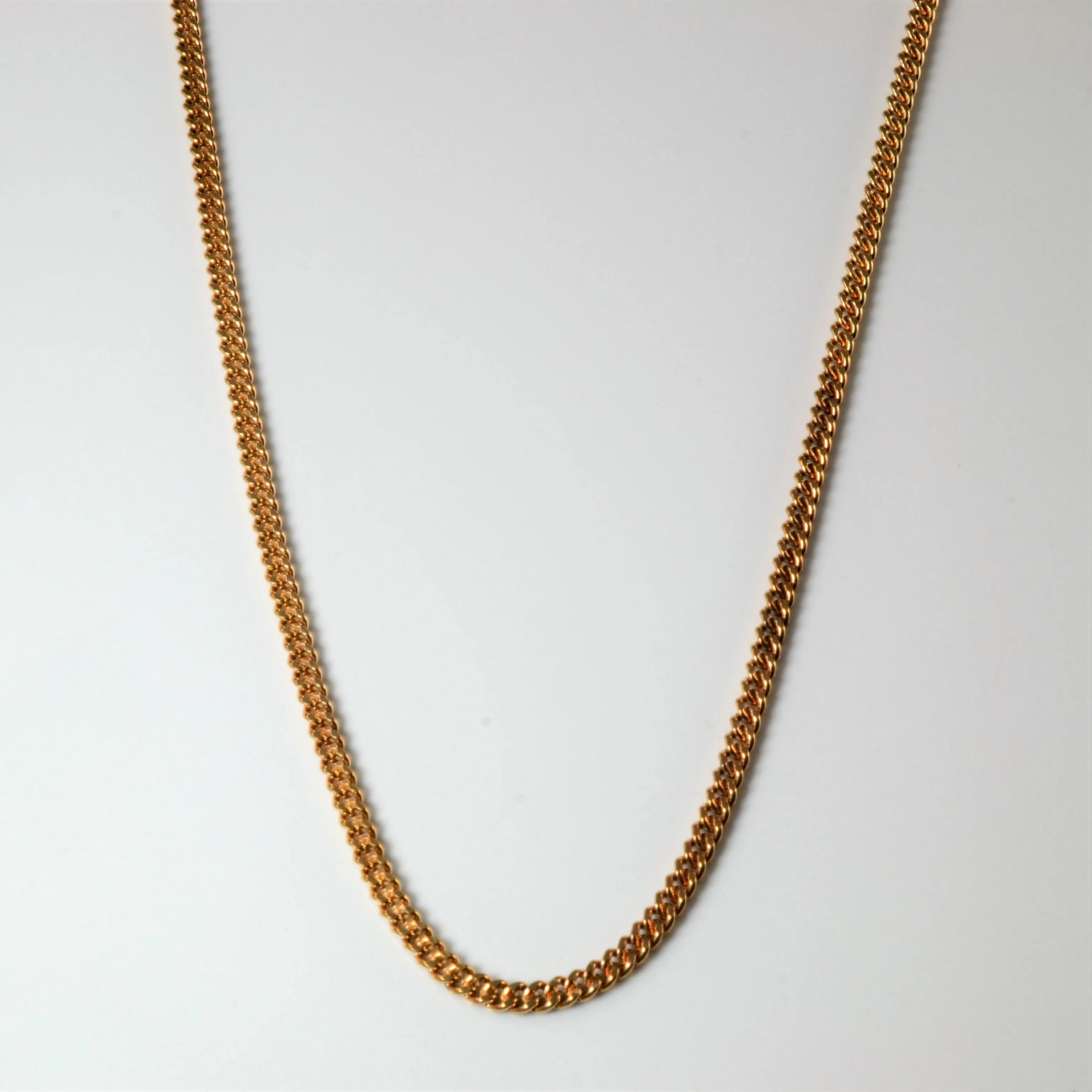 10k Yellow Gold Curb Chain | 22" | Bold Pieces