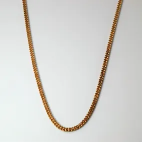 10k Yellow Gold Curb Chain | 22" | Bold Pieces