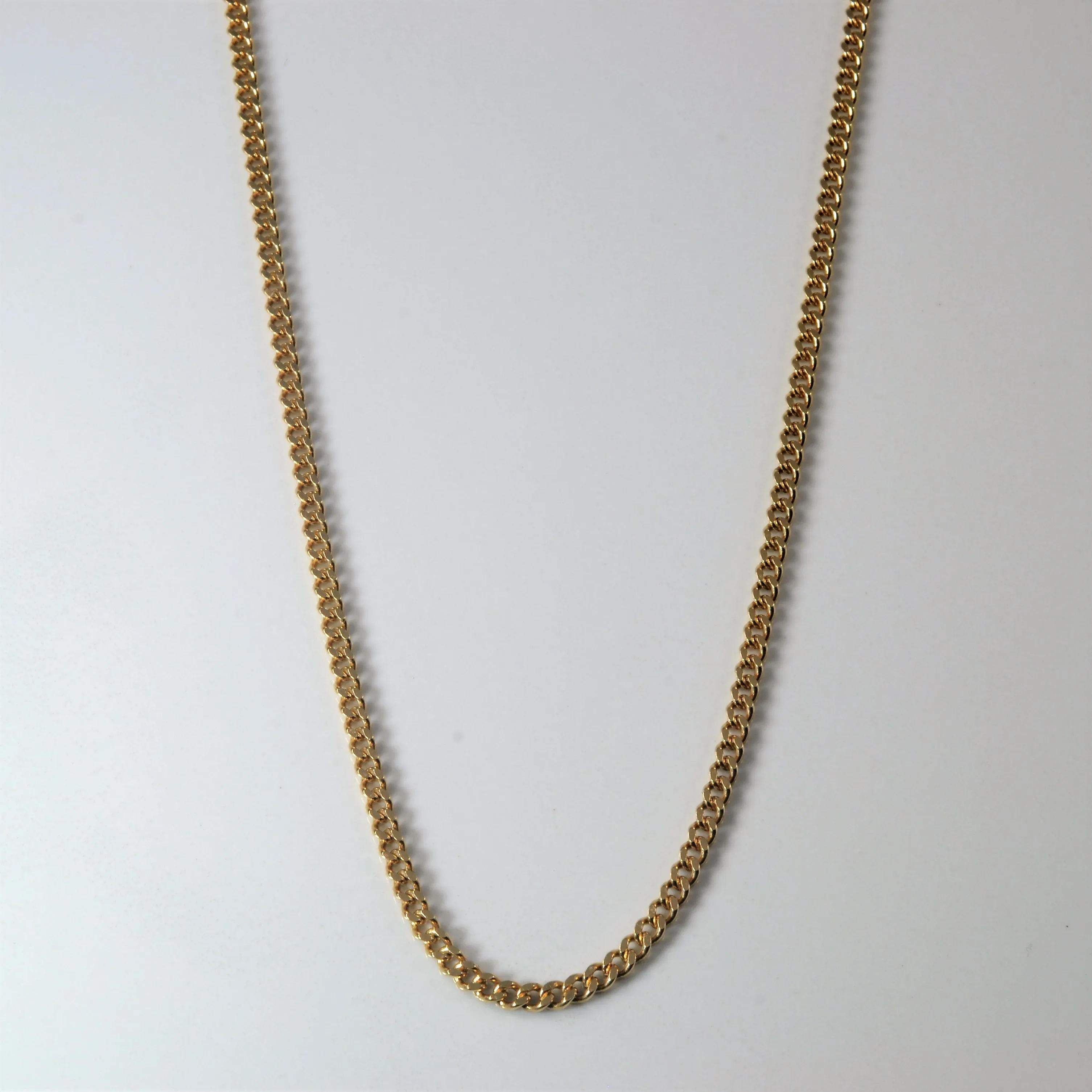 10k Yellow Gold Curb Chain | 22" | Luxury Impression