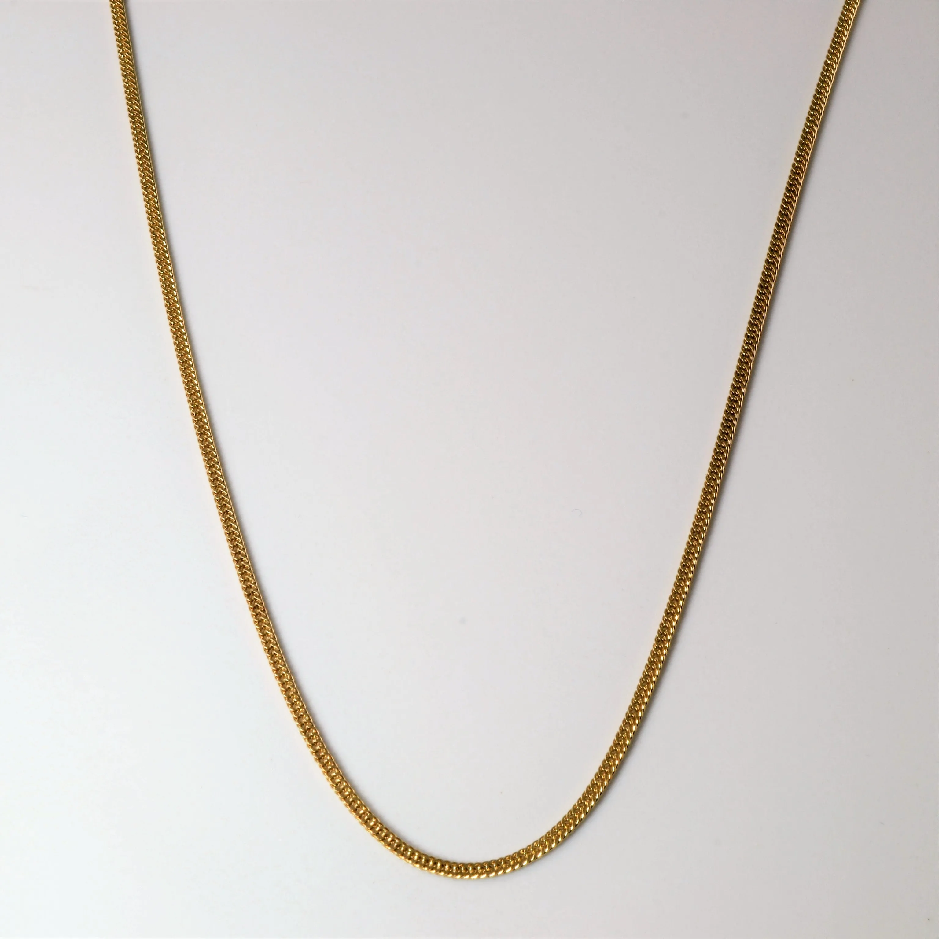 Bold Layer Modern Minimal 10k Yellow Gold Curb Chain | 24" |