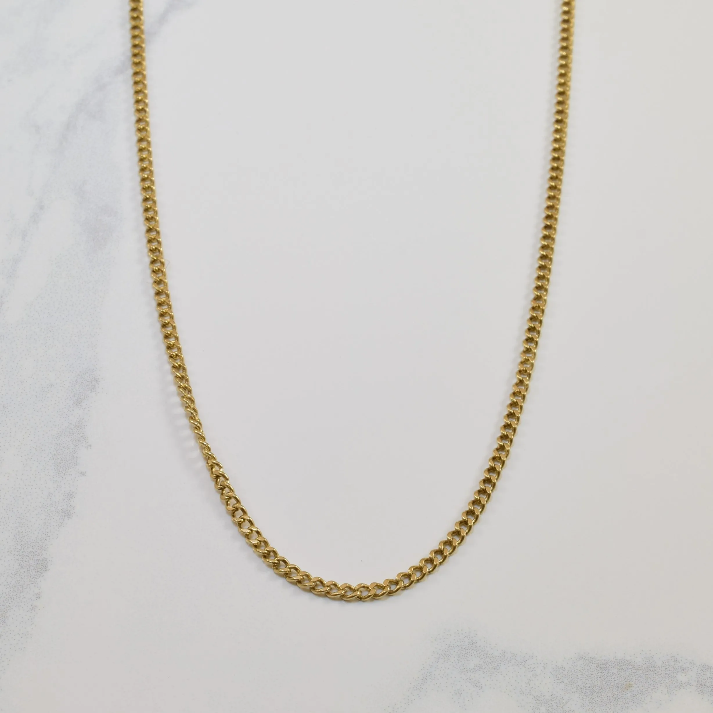 Luxe Essentials Gleaming Edge 10k Yellow Gold Curb Chain | 26" |