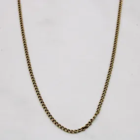 10k Yellow Gold Curb Chain | 26" | Night Out Look Trendy Layer