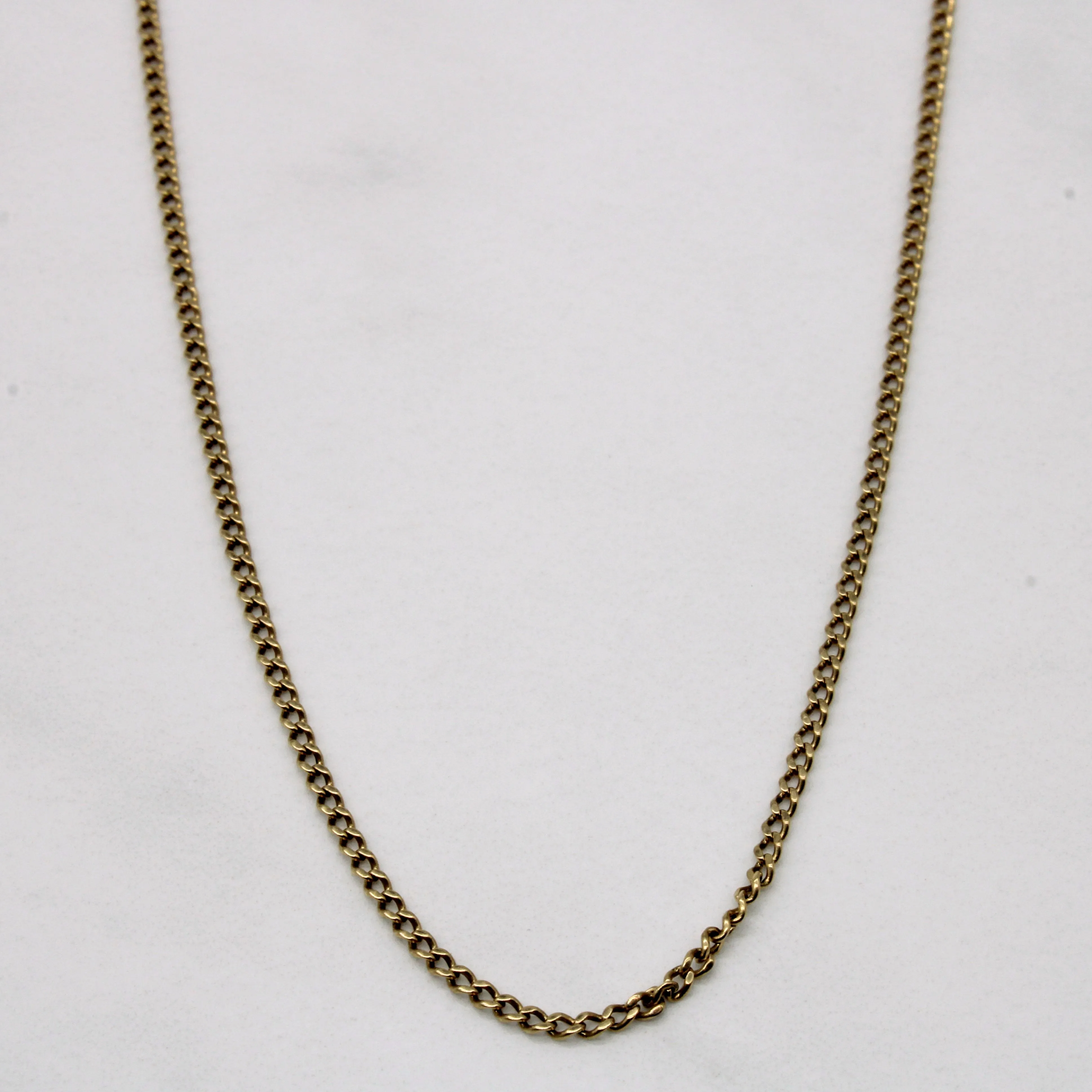 10k Yellow Gold Curb Chain | 26" | Night Out Look Trendy Layer