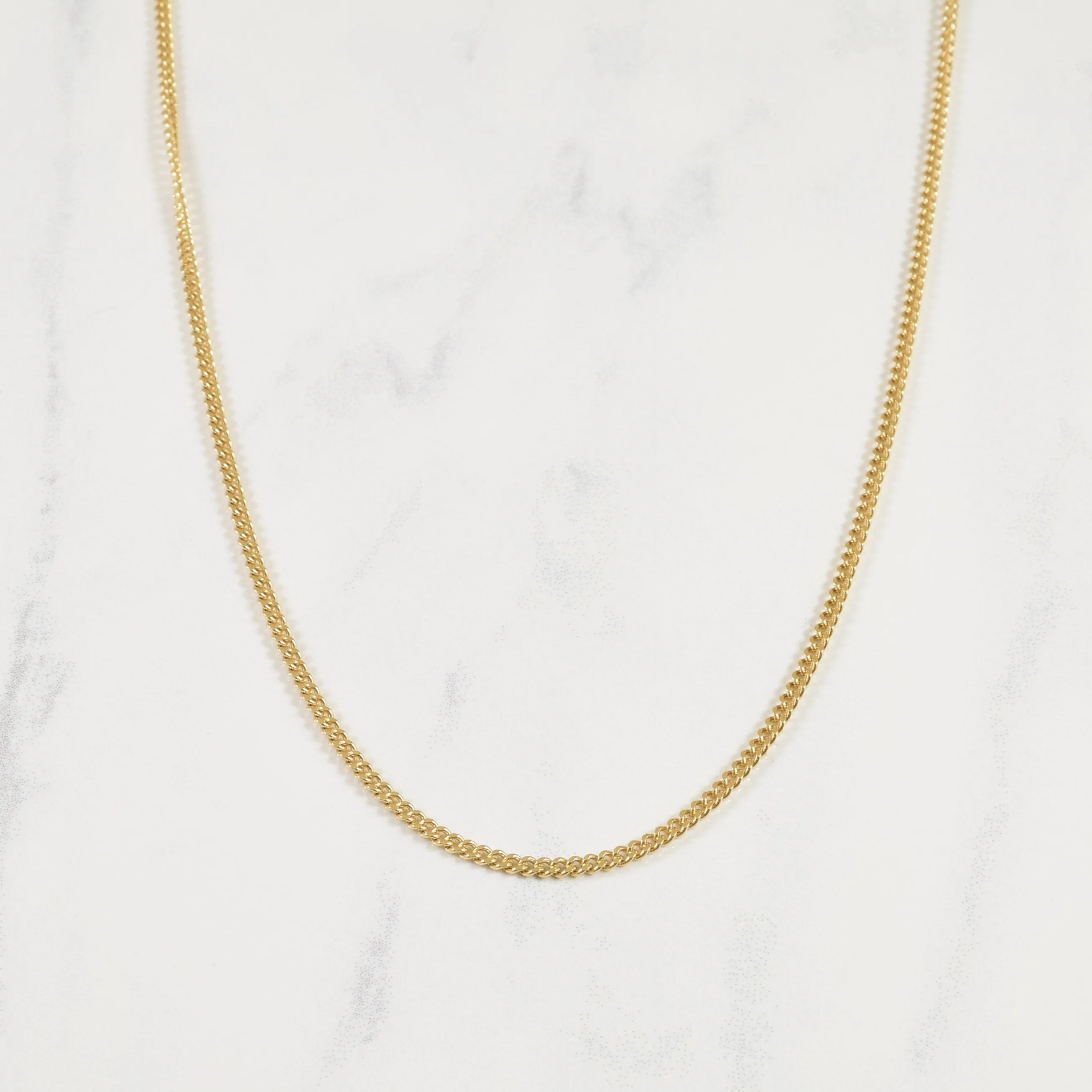 Luxury Form 10k Yellow Gold Curb Chain | 26" |